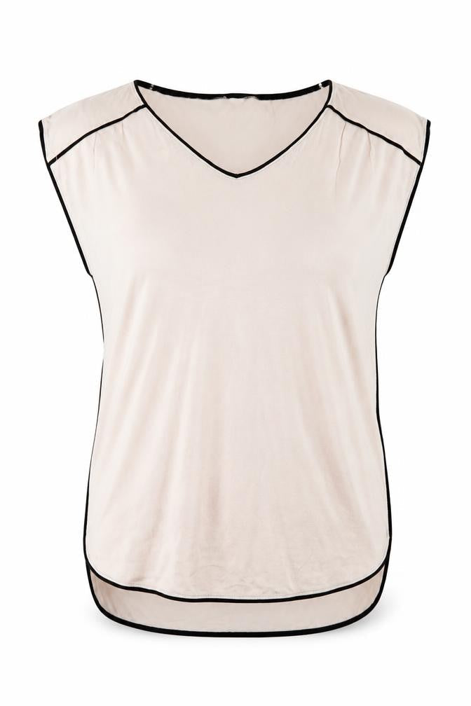 Phase Eight Womens Pink Viscose Basic T-Shirt Size 10 V-Neck