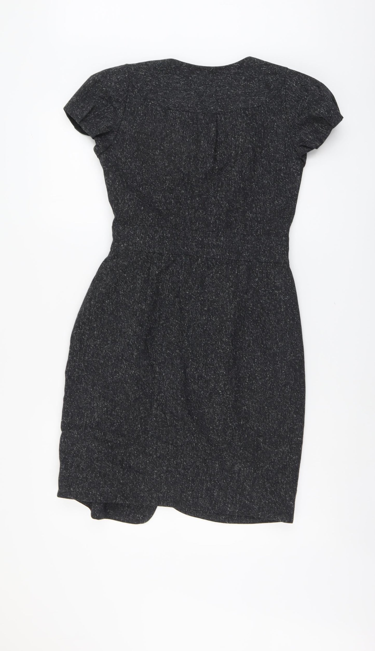 Great Plains Womens Grey Wool A-Line Size S V-Neck Pullover