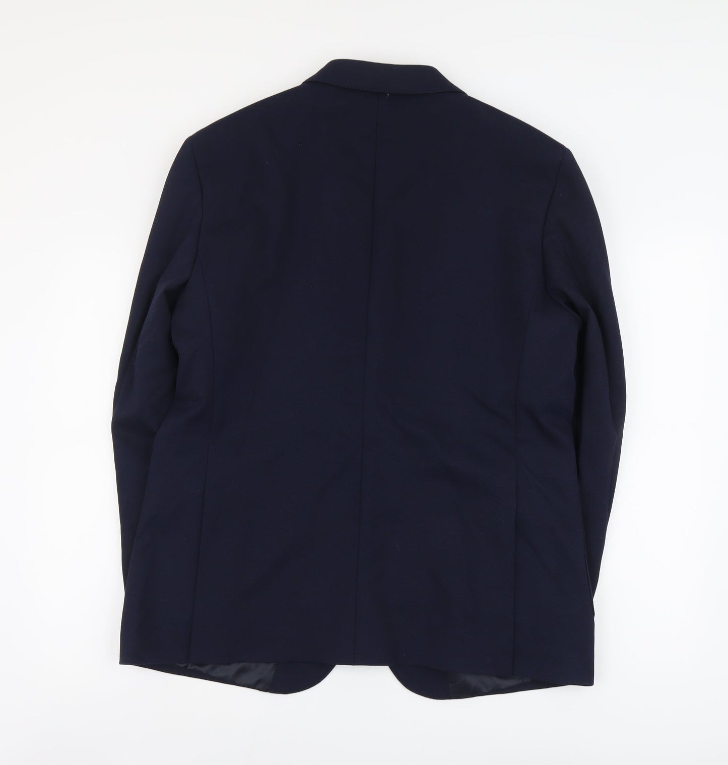 Marks and Spencer Mens Blue Polyamide Jacket Suit Jacket Size L Regular