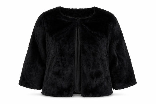Apricot Womens Black Jacket Size 8 Hook & Eye