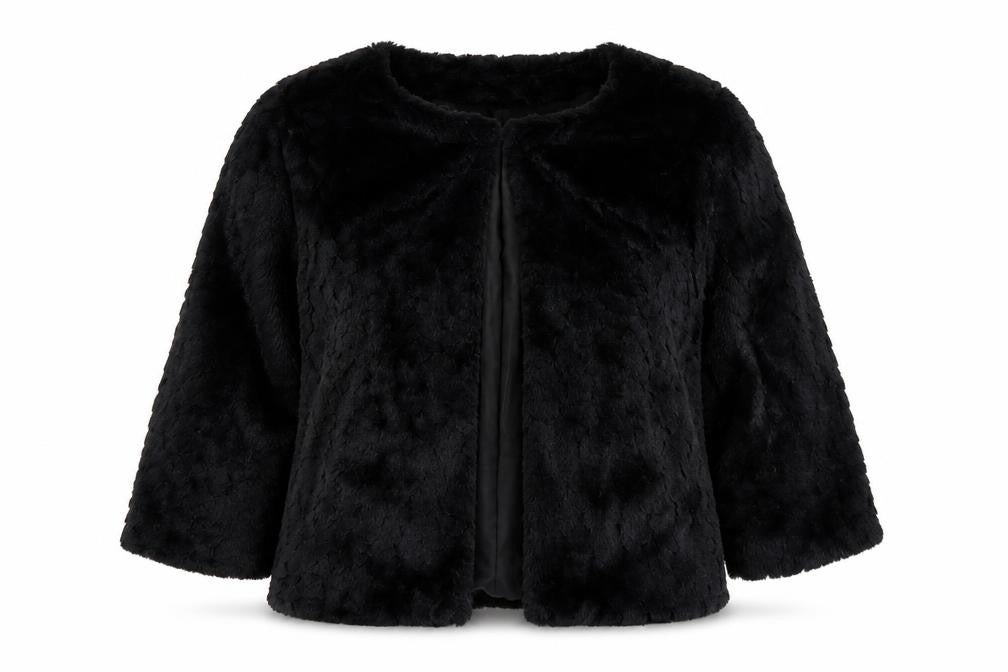 Apricot Womens Black Jacket Size 8 Hook & Eye