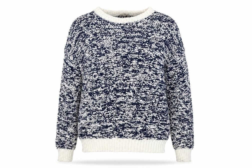 TU Womens Blue Scoop Neck Cotton Pullover Jumper Size 8