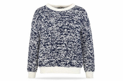 Tu Womens Blue Scoop Neck Cotton Pullover Jumper Size 8