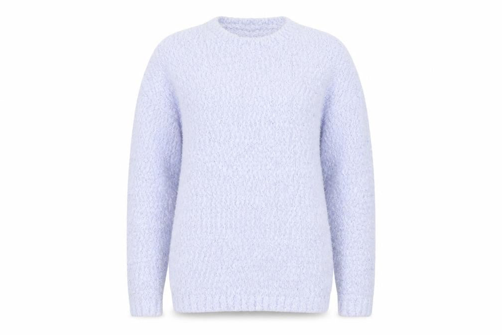 Atmosphere Womens Blue Round Neck Acrylic Pullover Jumper Size 8