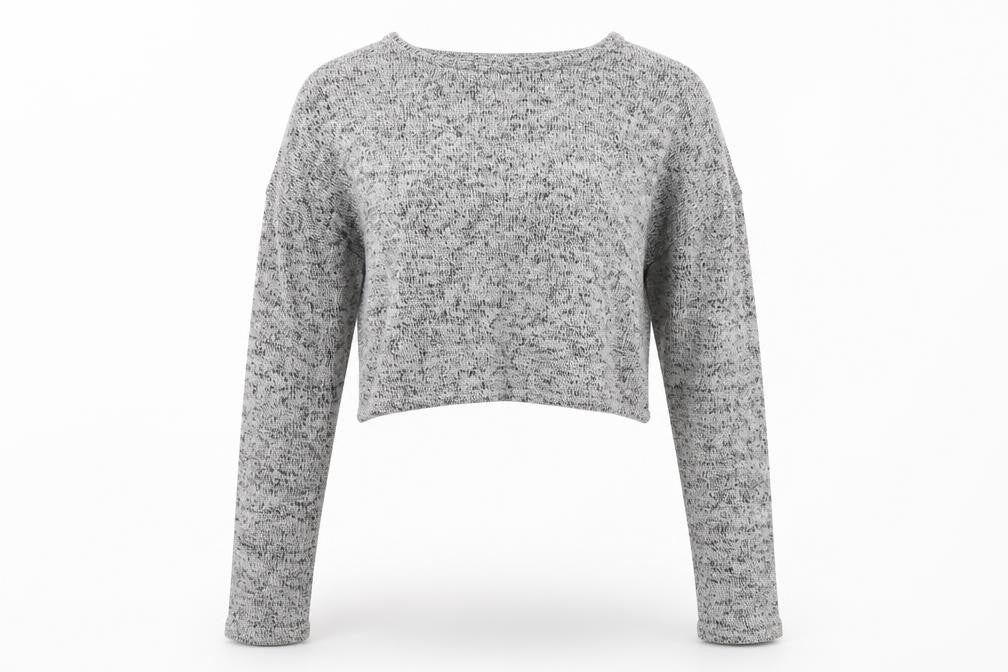H&M Womens Grey Scoop Neck Viscose Pullover Jumper Size S
