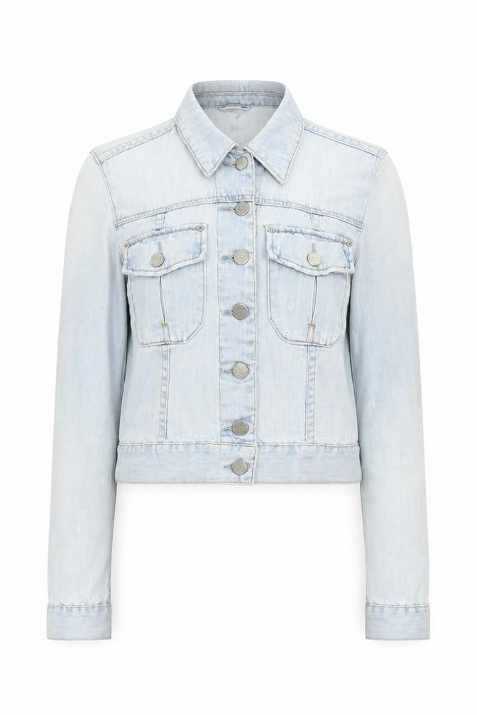 Topshop Womens Blue Jacket Size 8 Button