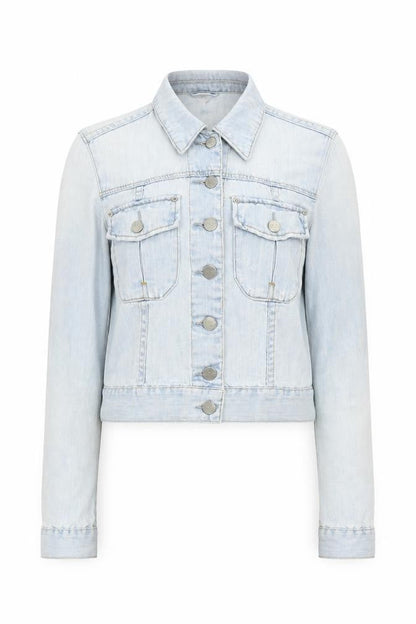 Topshop Womens Blue Jacket Size 8 Button