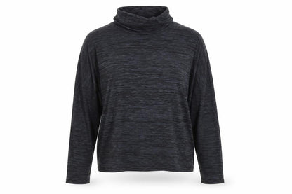 Boohoo Womens Blue Viscose Basic T-Shirt Size S Roll Neck