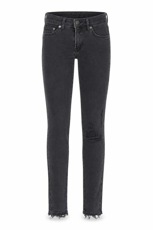 H&M Womens Grey Cotton Skinny Jeans Size 26 in L30 in Regular Button