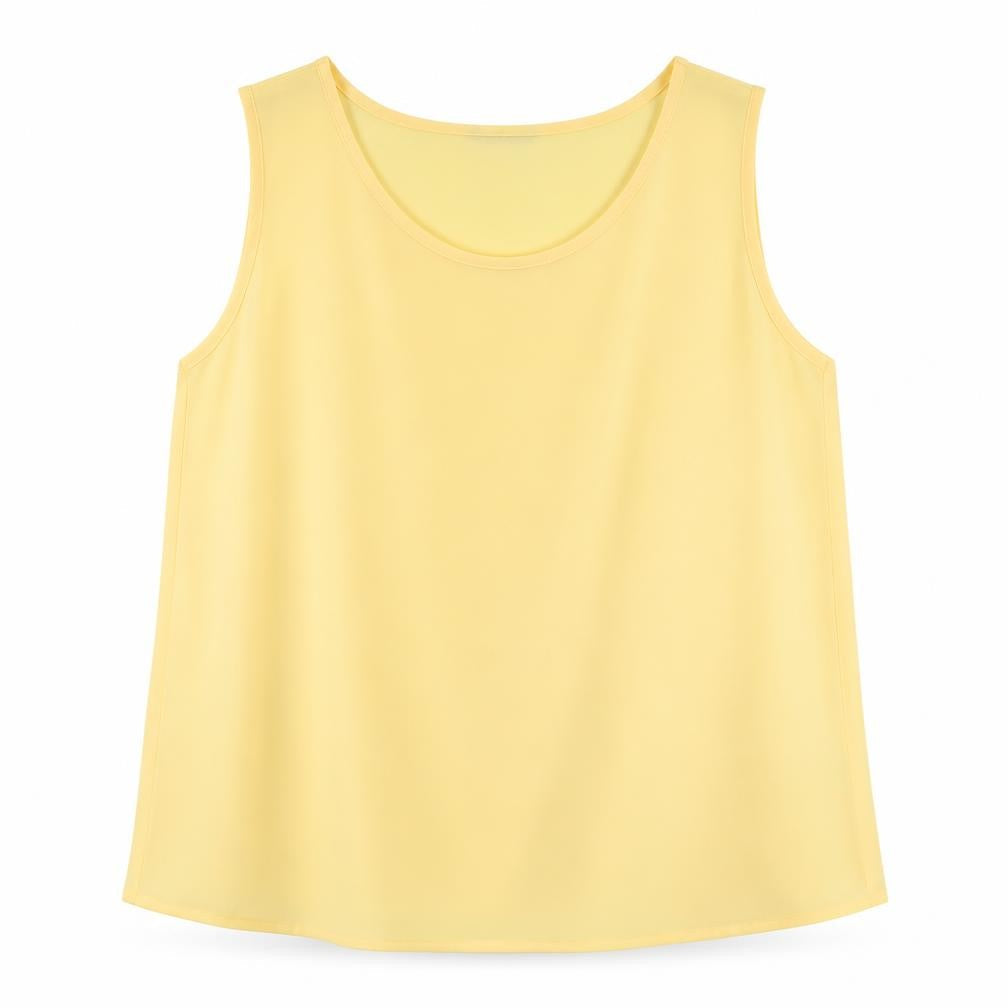 Debenhams Womens Yellow Polyester Basic Tank Size 14 Round Neck