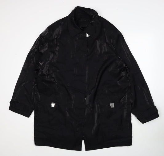 Astraka Womens Black Jacket Size L Button