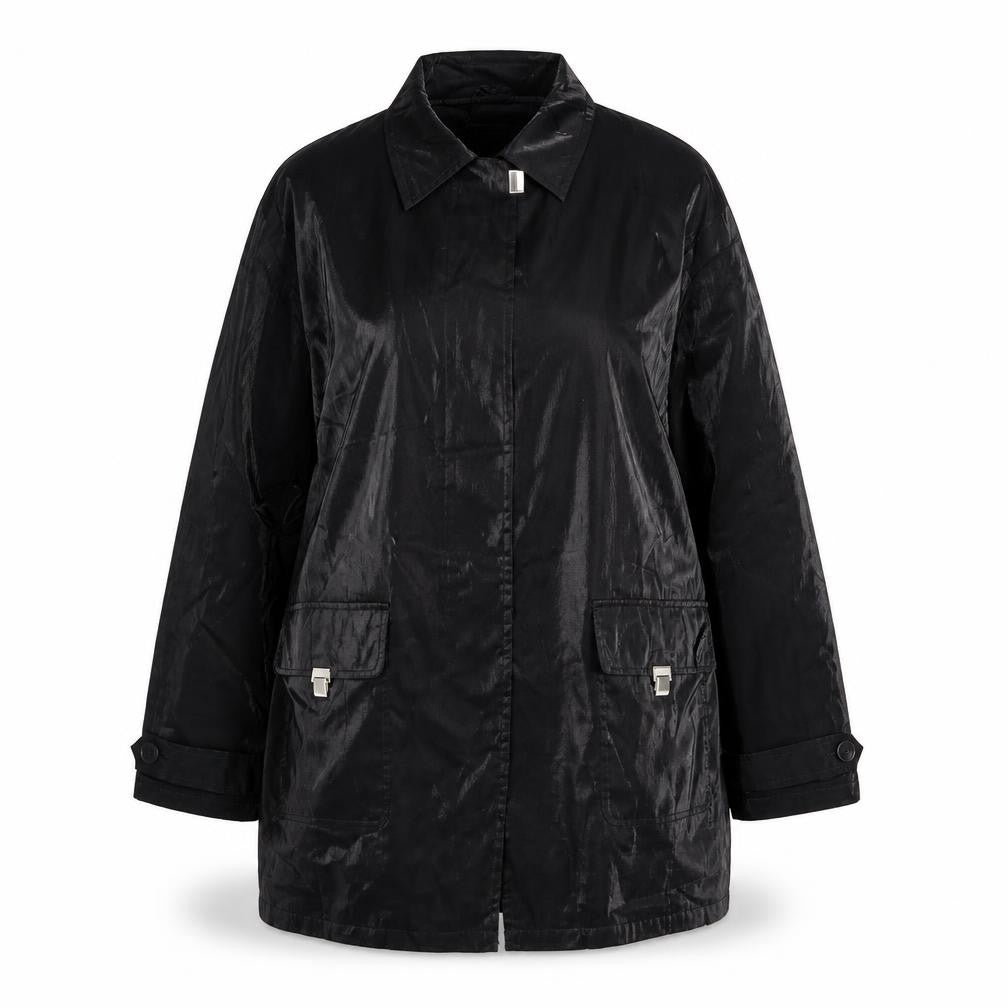 Astraka Womens Black Jacket Size L Button