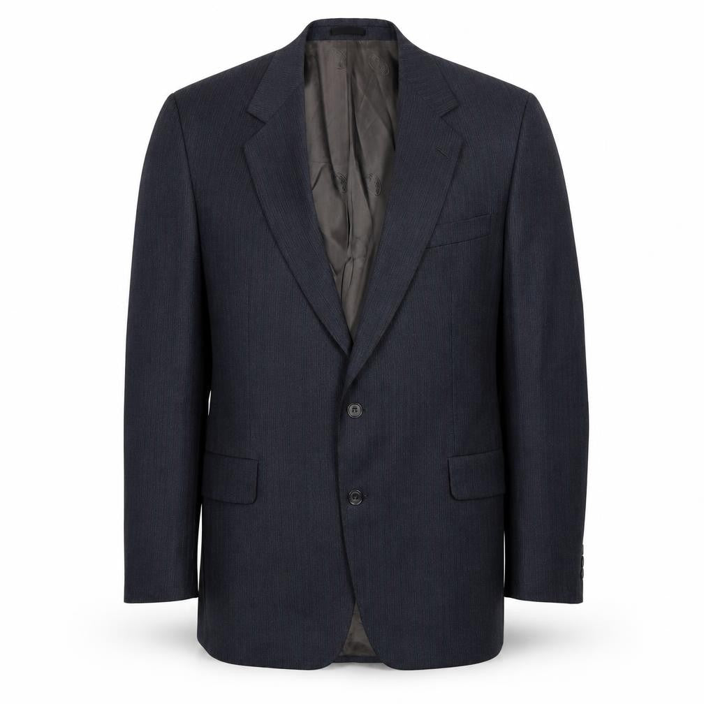 Voughan Danes Mens Grey Striped Wool Jacket Suit Jacket Size 44 Regular