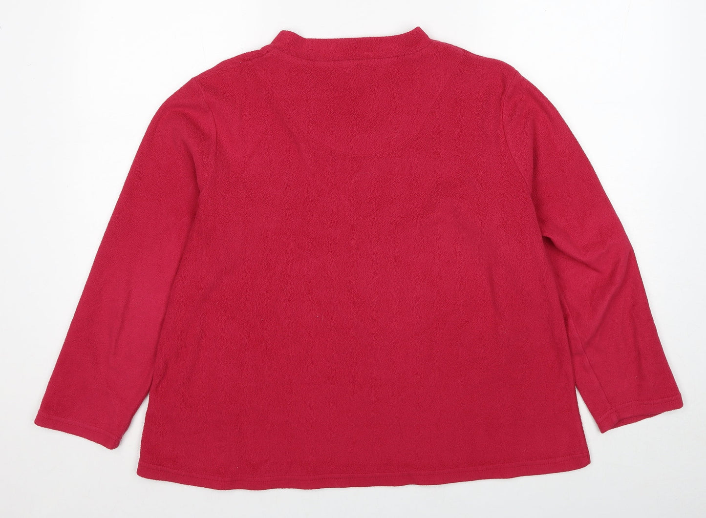 Damart Womens Pink Polyester Pullover Sweatshirt Size M Pullover - Christmas Reindeer