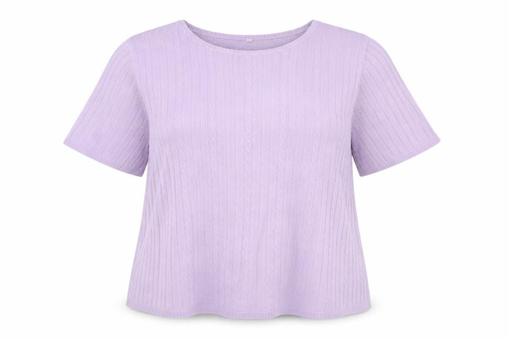 BHS Womens Purple Round Neck Acrylic Pullover Jumper Size 18