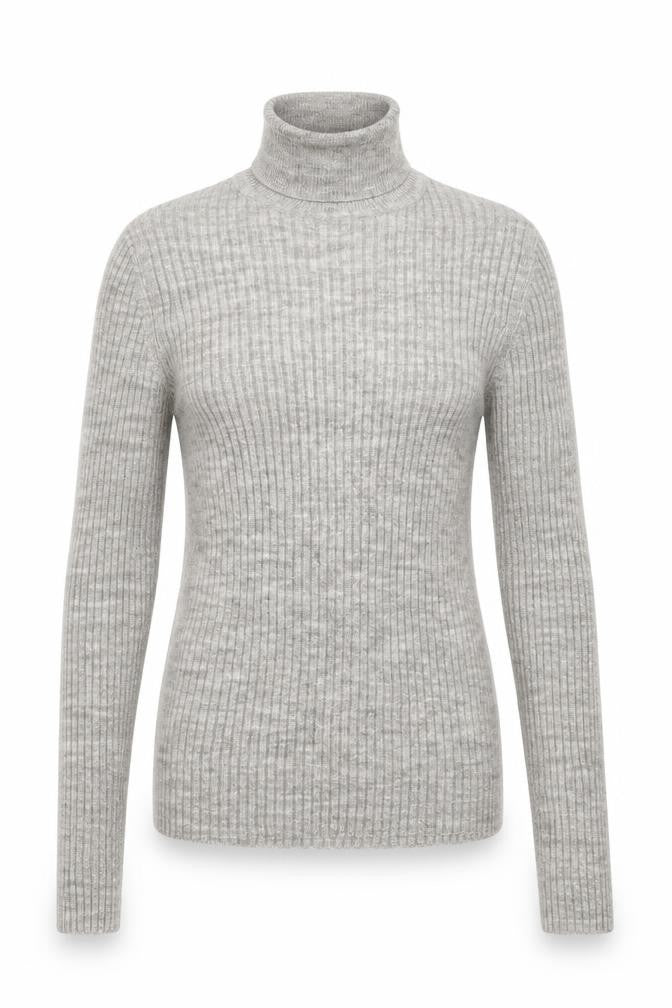 Brave Soul Womens Grey High Neck Polyester Pullover Jumper Size XS