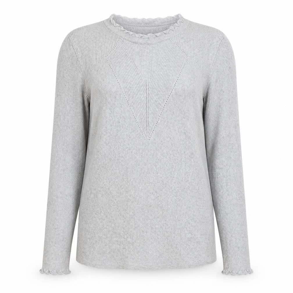 Dorothy Perkins Womens Grey Crew Neck Polyester Pullover Jumper Size 16 Pullover