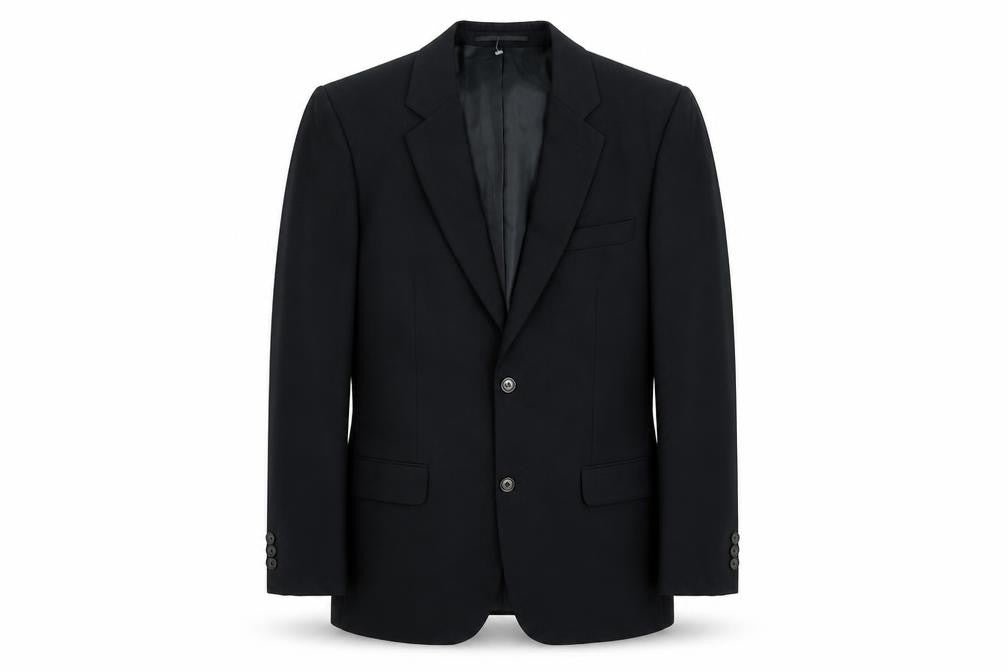 Petroleum Mens Black Polyester Jacket Suit Jacket Size 38 Regular
