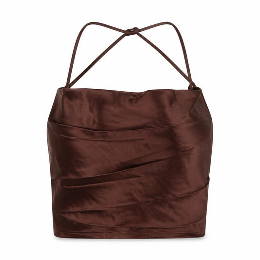 Divided Womens Brown Polyester Camisole Tank Size M Square Neck