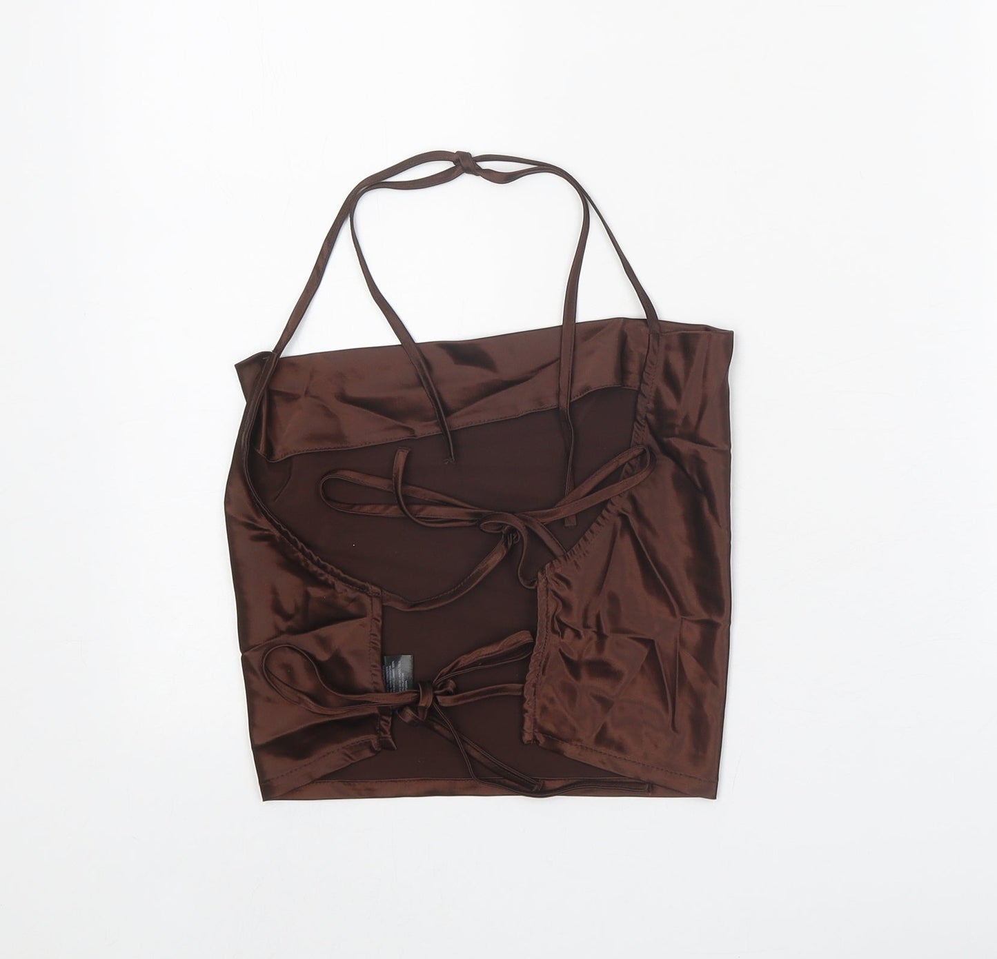 Divided Womens Brown Polyester Camisole Tank Size M Square Neck