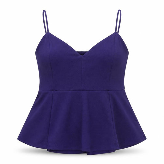 H&M Womens Purple Polyester Camisole Tank Size XL V-Neck - Peplum