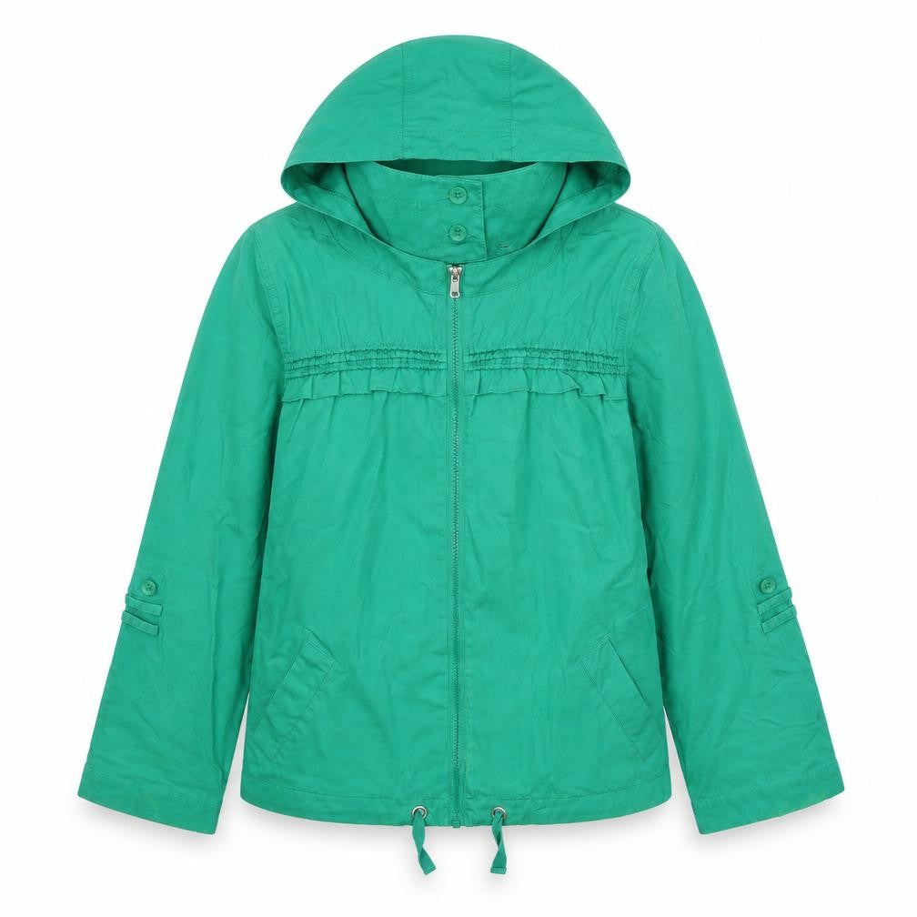 Marks & Spencer Womens Green Jacket Size 10 Zip