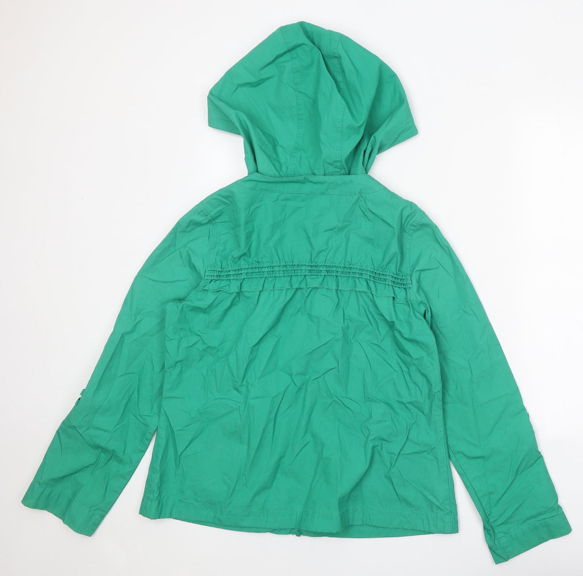 Marks & Spencer Womens Green Jacket Size 10 Zip