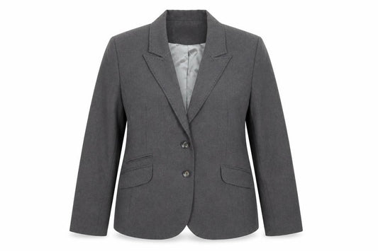 AMARANTO Womens Grey Jacket Blazer Size 18 Button
