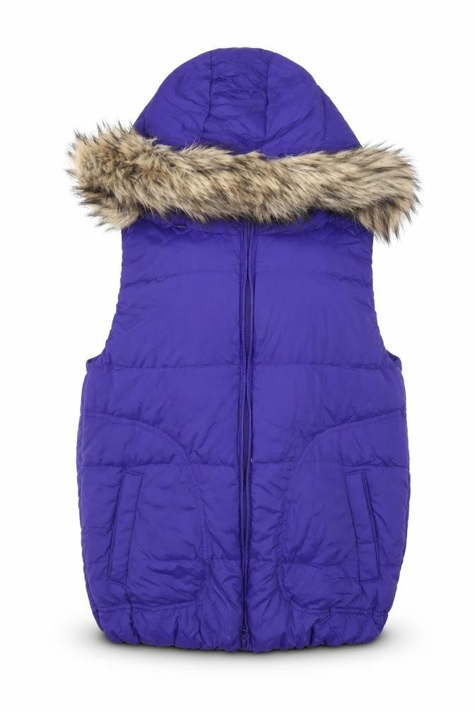 Gap Womens Blue Gilet Jacket Size XS Zip