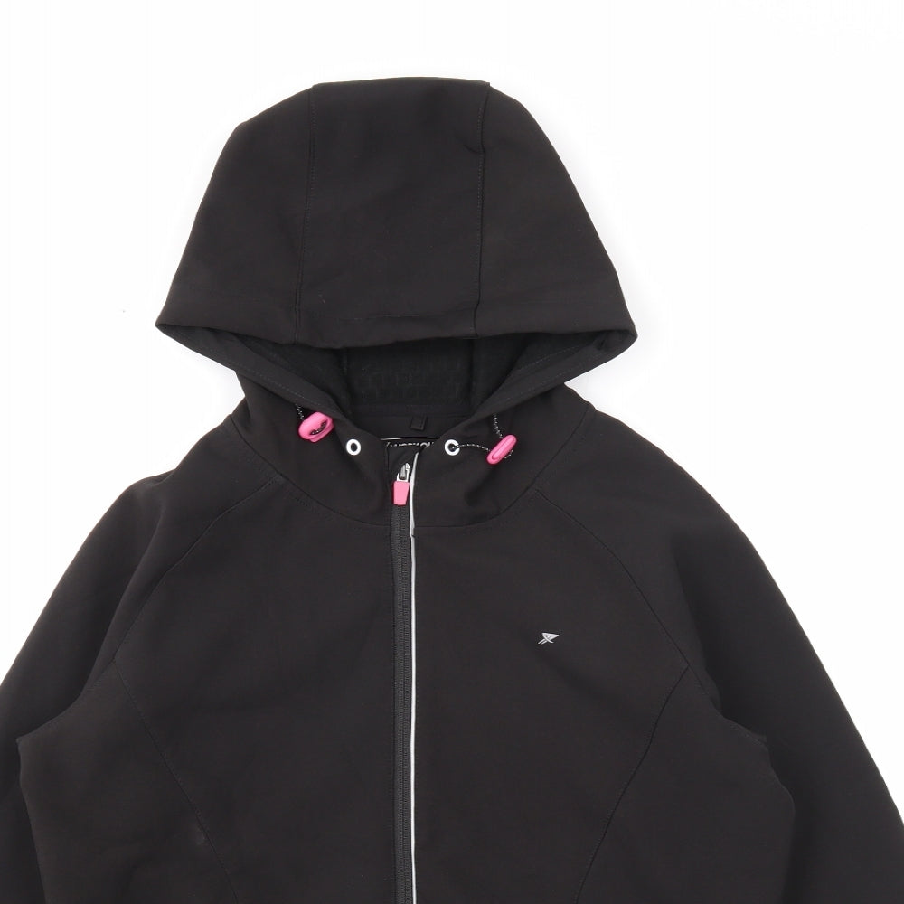 Workout Womens Black Jacket Size S Zip
