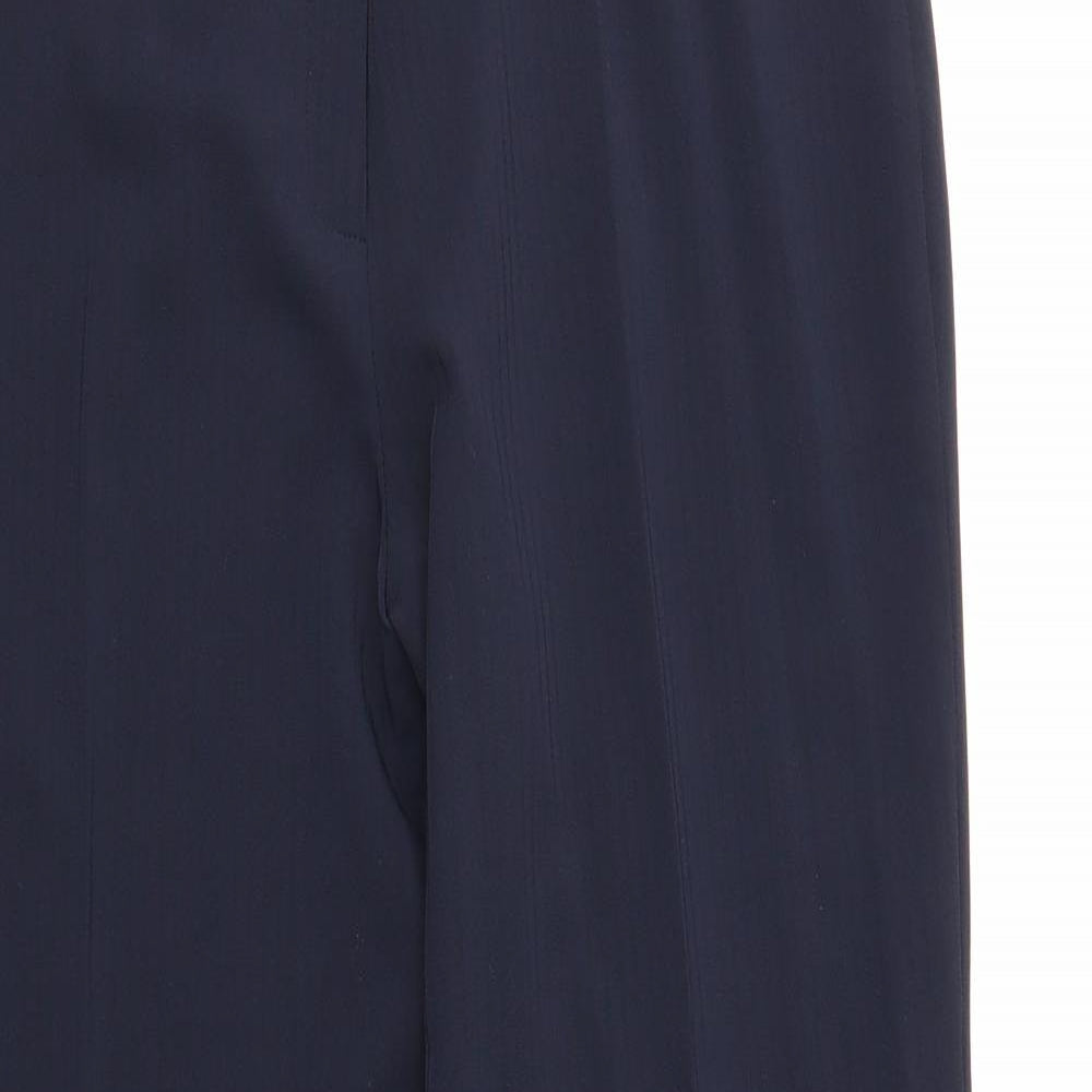 CMD Womens Blue Polyester Trousers Size 14 Regular Zip