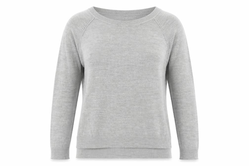 Primark Womens Grey Scoop Neck Acrylic Pullover Jumper Size 10 - Size 10-12