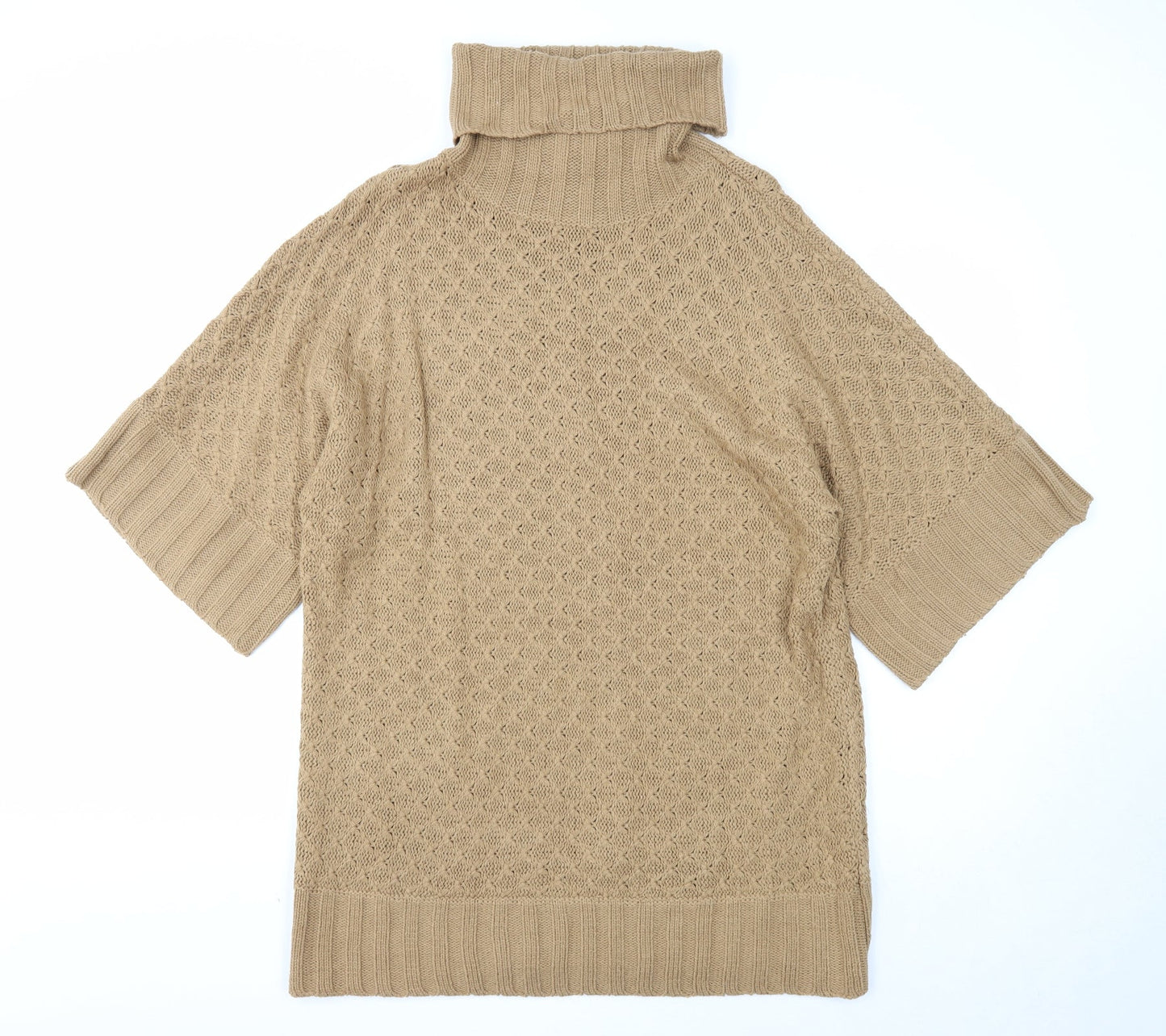 Atmosphere Womens Brown Roll Neck Acrylic Pullover Jumper Size M