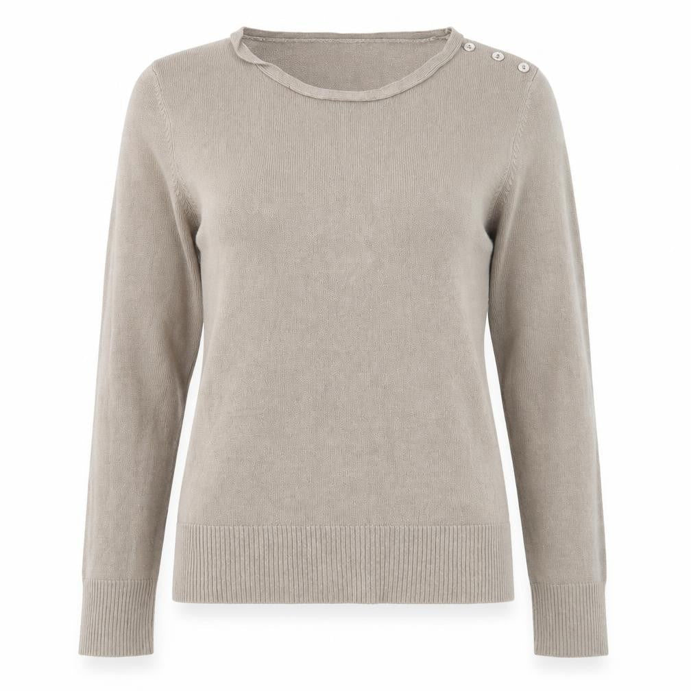 Atmosphere Womens Brown Scoop Neck Acrylic Pullover Jumper Size 12