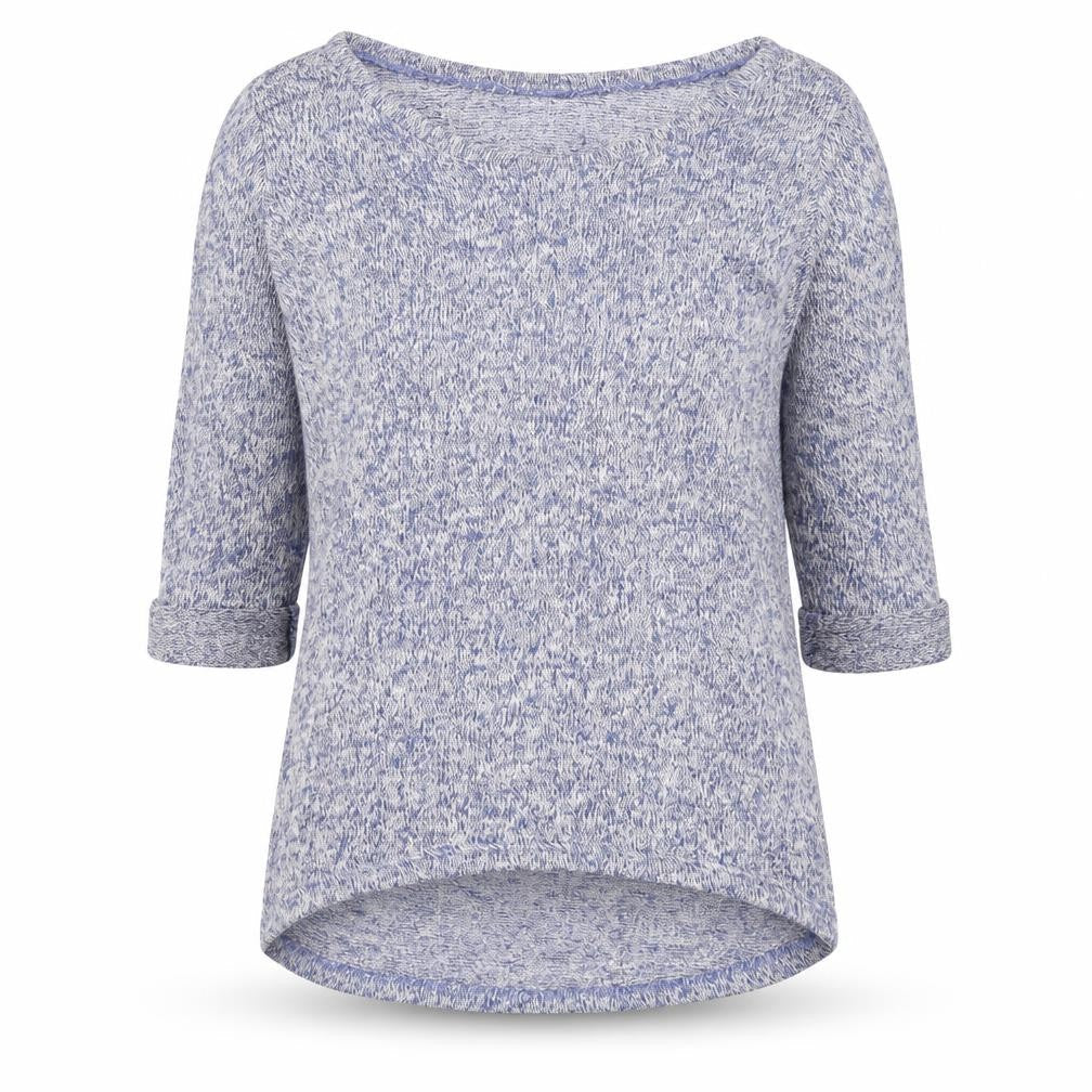 New Look Womens Blue Scoop Neck Acrylic Pullover Jumper Size 8
