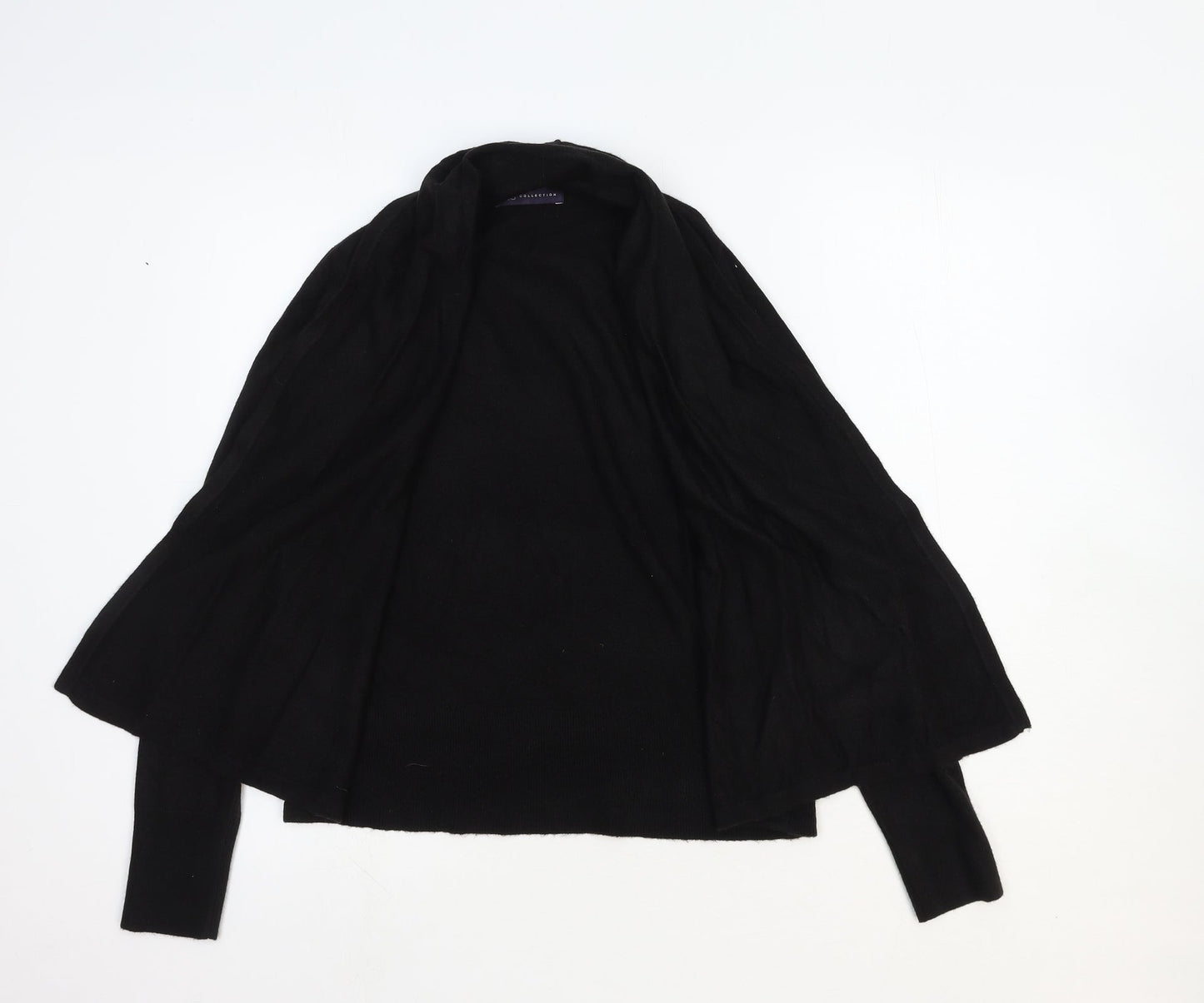 Marks and Spencer Womens Black V-Neck Cotton Cardigan Jumper Size S