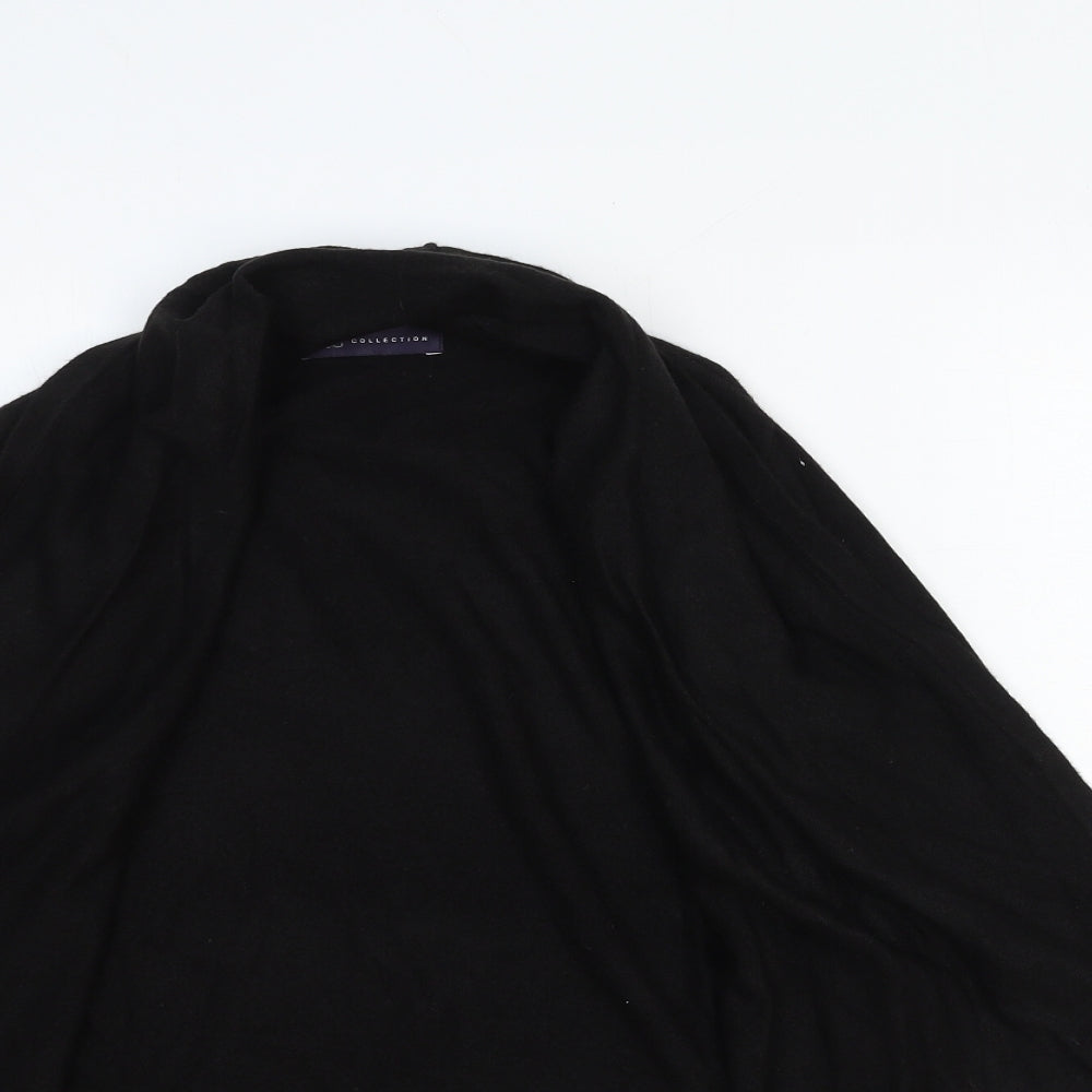 Marks and Spencer Womens Black V-Neck Cotton Cardigan Jumper Size S