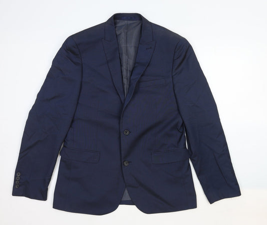 NEXT Mens Blue Cotton Jacket Suit Jacket Size 42 Regular