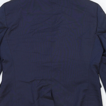 Next Mens Blue Cotton Jacket Suit Jacket Size 42 Regular