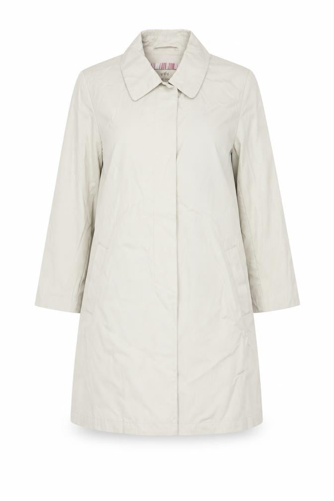 Per Una Womens Beige Overcoat Coat Size S Button