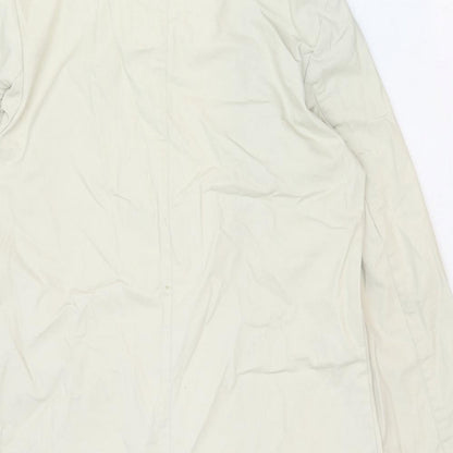 Per Una Womens Beige Overcoat Coat Size S Button