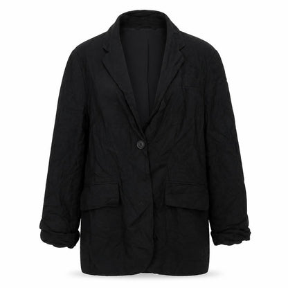 H&M Womens Black Cotton Jacket Blazer Size XS