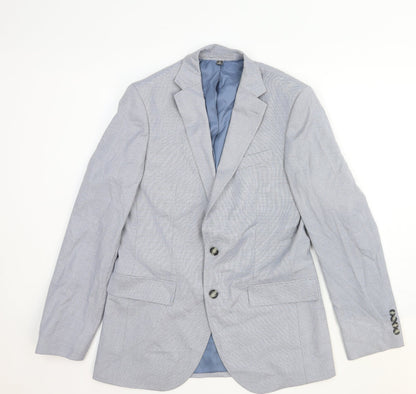 Garfield & Marks Womens Grey Cotton Jacket Blazer Size M
