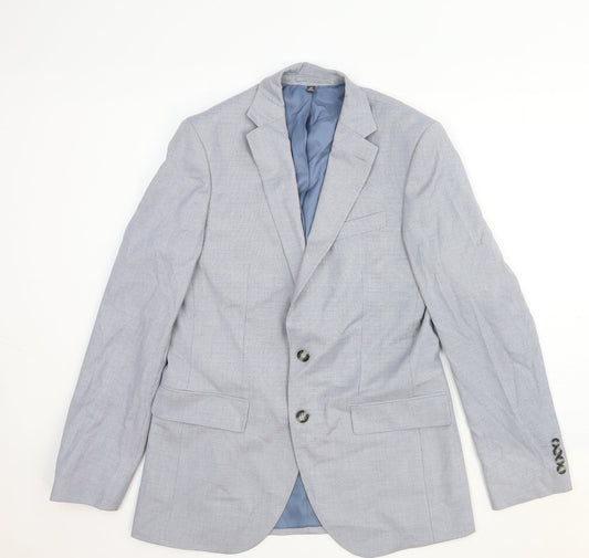 Garfield & Marks Womens Grey Cotton Jacket Blazer Size M