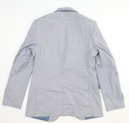 Garfield & Marks Womens Grey Cotton Jacket Blazer Size M