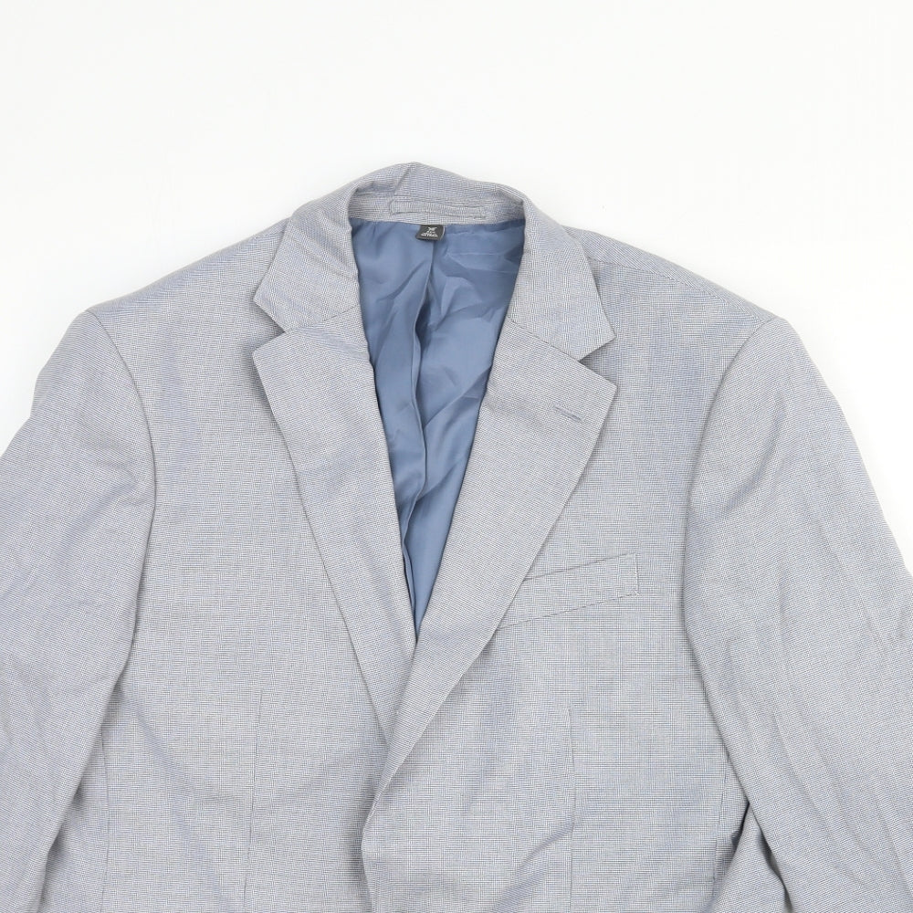 Garfield & Marks Womens Grey Cotton Jacket Blazer Size M