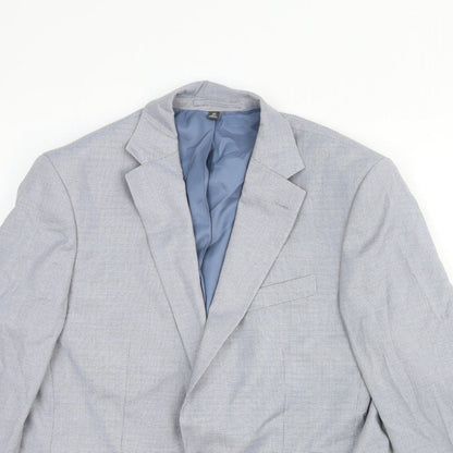 Garfield & Marks Womens Grey Cotton Jacket Blazer Size M