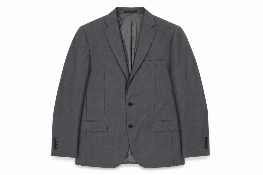 Autograph Mens Grey Cotton Jacket Suit Jacket Size 40 Regular