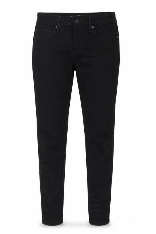 711 Skinny Womens Black Herringbone Cotton Skinny Jeans Size 28 in Regular Zip