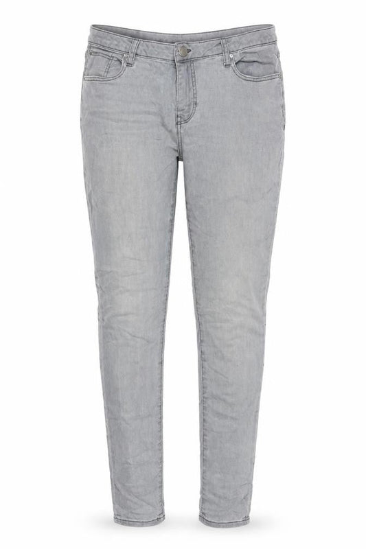 H&M Womens Grey Cotton Skinny Jeans Size 12 Regular Zip